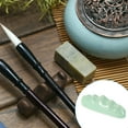 thumbnail image 4 of Uxcell Calligraphy Brush Holder, 2 Pack 4 Ports Ceramic Chinese Calligraphy Brush Rest, Green, 4 of 6
