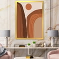 thumbnail image 3 of Designart 'Abstract Terracotta Mountain Landscape Sunset ' Modern Framed Art Print, 3 of 4