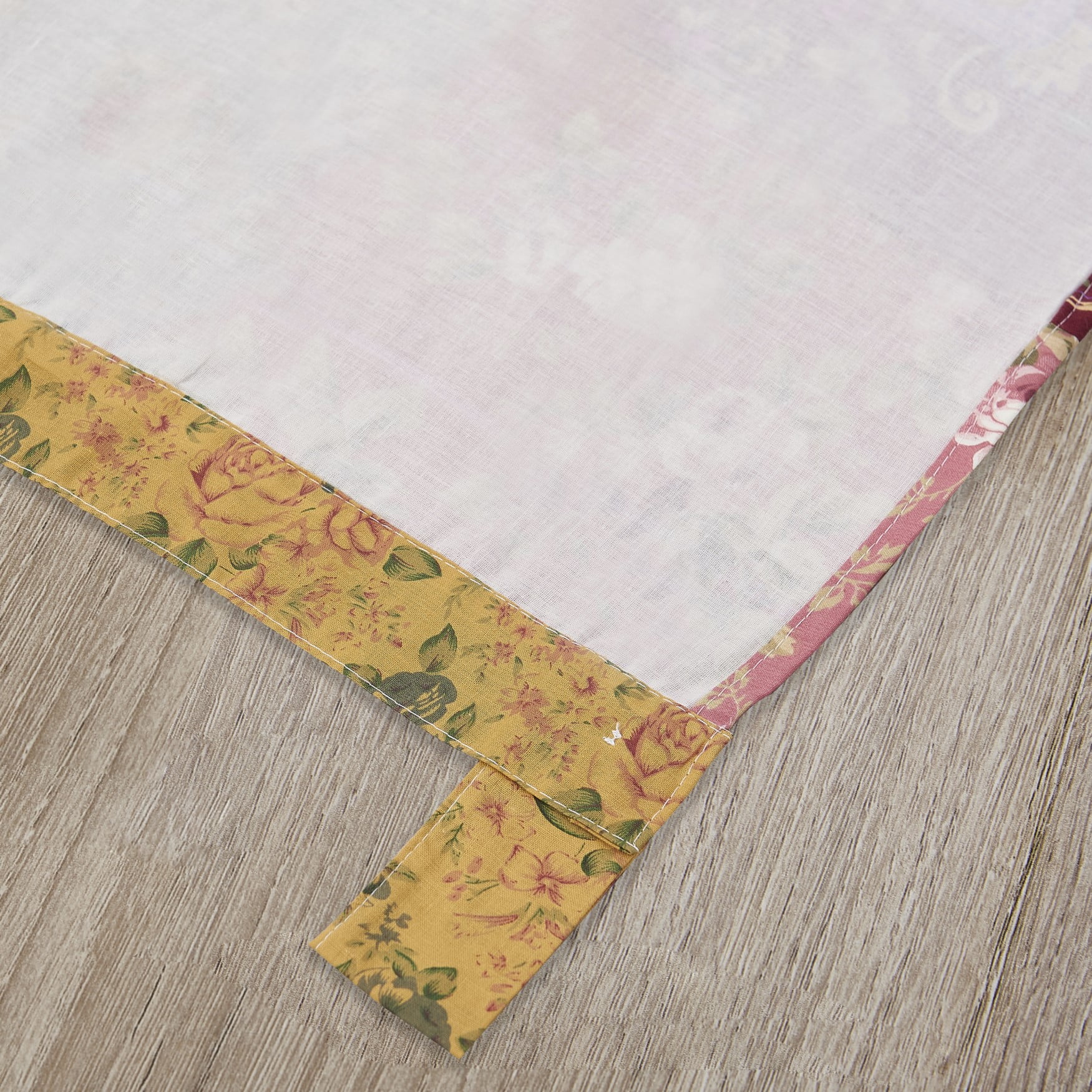 Greenland Home Fashions Antique Chic 100% Cotton Authentic Patchwork Tab Top Panels, 42" W x 84" L each, Set of 2