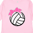 thumbnail image 4 of Inktastic Volleyball with Pink Bow Boys or Girls Long Sleeve Toddler T-Shirt, 4 of 5