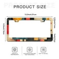 thumbnail image 6 of Retro Geometric License Plate Frames for Women Men Car Plate Holder Cover Metal Tag Aluminum Car Accessories Front Rear Plate Decor, 6 of 6