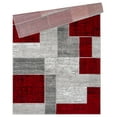 thumbnail image 2 of L'Baiet Verena Geometric Area Rug Red Grey 5' x 7' Medium Area Rugs Carpet for Living Room, Bedroom, Dining Table, Office, Hallway, Foyer | Neutral Colorful Modern Abstract Home Decor, 2 of 8