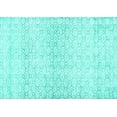 thumbnail image 1 of Ahgly Company Machine Washable Indoor Rectangle Persian Turquoise Blue Traditional Area Rugs, 8' x 12', 1 of 4