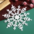 thumbnail image 4 of Christmas Snowflake Ornaments Decorations-10Pcs White Christmas Tree Decor, 4 of 9