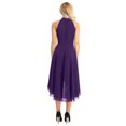 thumbnail image 4 of MSemis Woman's Chiffon Wedding Bridesmaid Dress Evening Party Prom Gown, 4 of 7