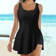 thumbnail image 2 of Daznico Women Plus Size Swimsuits Two Piece Bathing Blouson Tankini Tops with Swim Shorts Athletic Swimwear,S, 2 of 7
