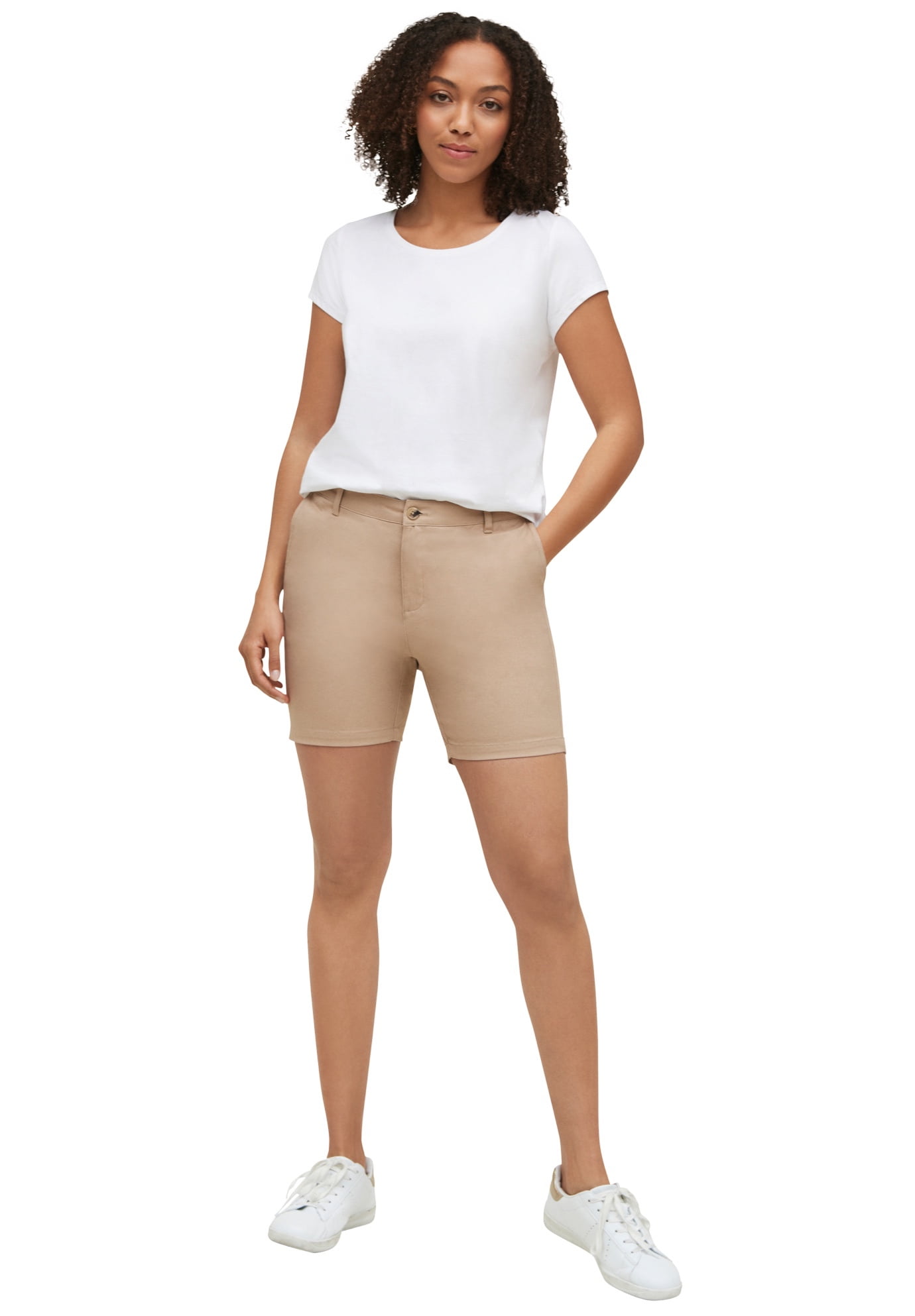 plus size khaki shorts