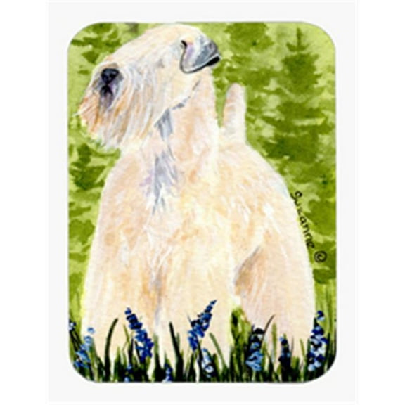 8 x 9.5 in. Wheaten Terrier Soft Coated Mouse Pad, Hot Pad or Trivet