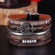 thumbnail image 2 of Pulseras de cuero con diseño de árbol de la vida para mujeres y niñas, pulseras de múltiples capas, pulseras con hebilla magnética, regalos de cumpleaños, día de la madre, 2 of 4