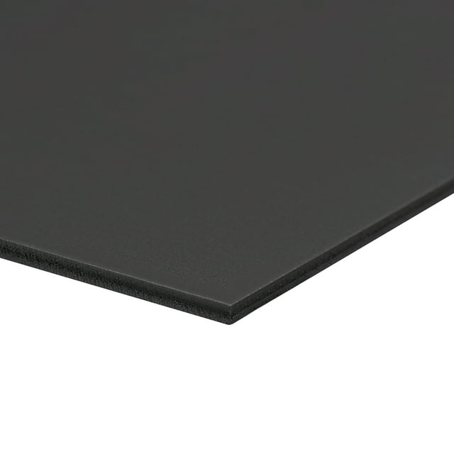 Uxcell 11.81''x7.87''x0.12'' Hoja de tablero de espuma expandida doble cara negra 1 pieza