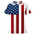 thumbnail image 5 of Camisas de Manga Corta para las Mujeres Impresión Cuello Redondo Suéter Encaje Camisa, Blusa de Verano Casual para las Mujeres, 5 of 5
