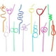 thumbnail image 2 of Pajitas Divertidas Y Locas, Coloridas Y Reutilizables, Para Suministros De Fiesta 30 Eigraketly  HA035840-00, 2 of 6