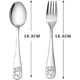 thumbnail image 4 of 12 Pieces Kids Silverware Stainless Steel Children's Safe Child Spoon And Fork Set Toddler Utensils, 4 of 5