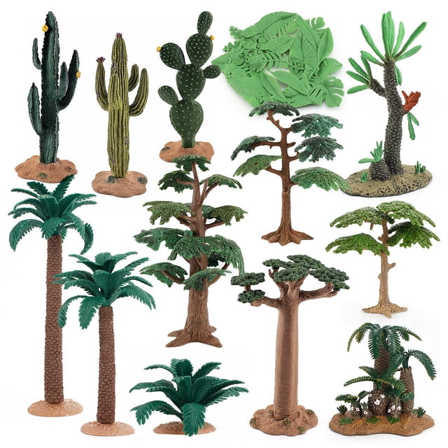 Simulated Trees Scene Model Wild Plant Grass Micro Sand Action Figures Doll Garden Landscape Manufactured Landscape Strees ToysQ He Qiyong unisex