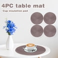 thumbnail image 1 of Kitchen aid 38cm Tableware Placemat Non-Slip Insulated Mat Round Woven Placemat 4PCS, 1 of 4