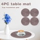thumbnail image 2 of BPA-Free Utensils 38cm Tableware Placemat Non-Slip Insulated Mat Round Woven Placemat 4PCS, 2 of 5