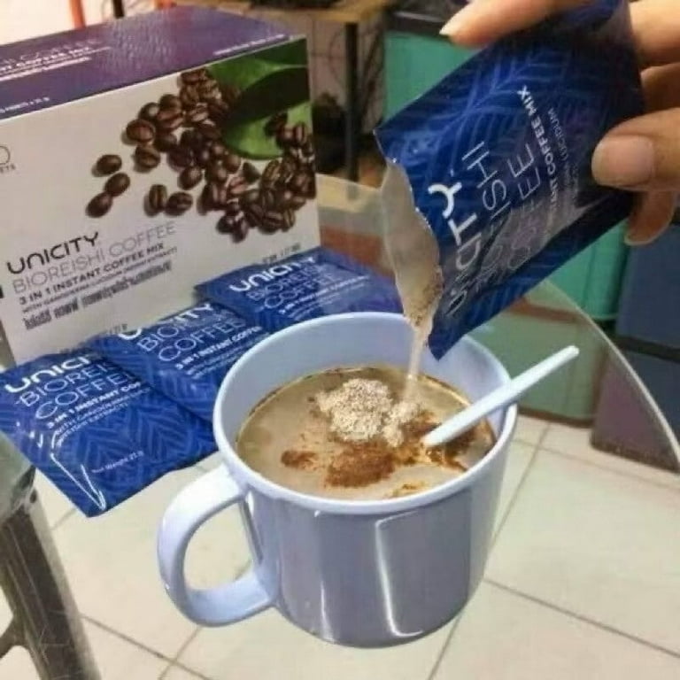 3X UNICITY BIO REISHI Instant Coffee Beverage Cholesterol Free Fat