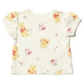thumbnail image 5 of Disney Winnie the Pooh Piglet Newborn Baby Girls French Terry Short Overalls and T-Shirt Newborn to Infant, 5 of 5