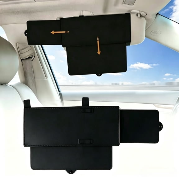 ChenHW Car Sun Visor Shade Extender – Universal Anti-Glare Shield for Front Side Window