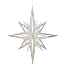 Vickerman 24" White Iridescent Star Christmas Ornament