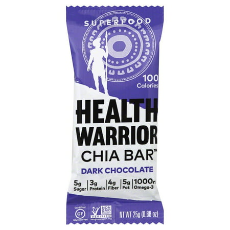 Health Warrior Chia Bar, Dark Chocolate, 0.88 Oz