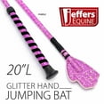 thumbnail image 3 of Jeffers Equine Glitter Hand Bat – 20 Inch Horse Riding Crop with Black Grip Handle for Training, Jumping, Barrel, Rodeo, Trail, Tack - Purple, 3 of 8