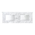 thumbnail image 4 of Zevio 61"W x 22"D Natural Marble Vanity Top in Carrara White with Ceramic Sink, 4 of 12