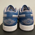 thumbnail image 3 of Ni - ke Ni - ke Air Jordan 1 Low True Blue Cement 553558-412 Men’s Size 9.5 New Deadstock!, 3 of 5