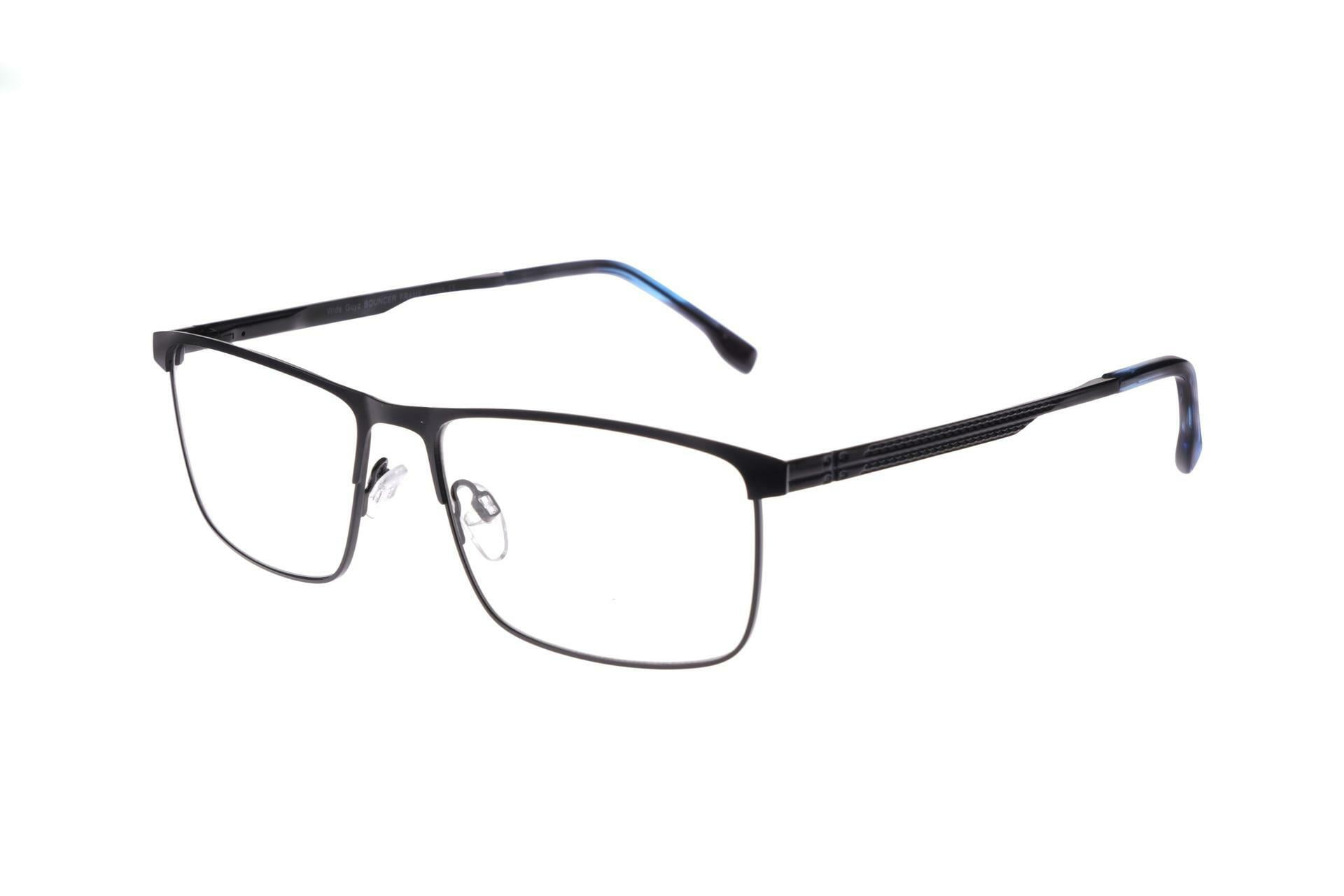 New Wide Guyz Crystal Grey Smoke PRETTY BOY Eyeglasses 57/17 
