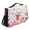 thumbnail image 2 of ZUXONGSY Valentine's Day Chihuahua Dog Rose Heart Print Pu Leather Bible Cover for Men Women Large Bible Carrier with Shoulder Strap Stylish Christian Tote Bag for Religious, -2XL, 2 of 7