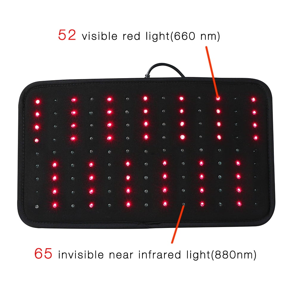 DGXINJUN Portable Red & Infrared Light Belt – Dual Light Muscle Relaxation, Comfortable Home/Office Use