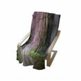 thumbnail image 4 of Japanese Garden Soft Flannel Fleece Throw Blanket, National Park in Chiang Mai Cherry Blossoms Spring Picture, Cozy Plush for Indoor and Outdoor Use, 70" x 90", Fuchsia Brown Fern Green, by Ambesonne, 4 of 6
