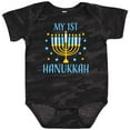 thumbnail image 3 of Inktastic My 1st Hanukkah with Menorah and Stars Boys or Girls Baby Bodysuit, 3 of 5