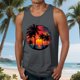 thumbnail image 1 of Camiseta sin mangas de cuello redondo para hombre, blusa informal de verano sin mangas con estampado de cuello redondo para hombre, 1 of 5