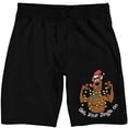 thumbnail image 6 of Scooby Doo Get Your Jingle On Men's Black Sleep Pajama Shorts-XL, 6 of 7