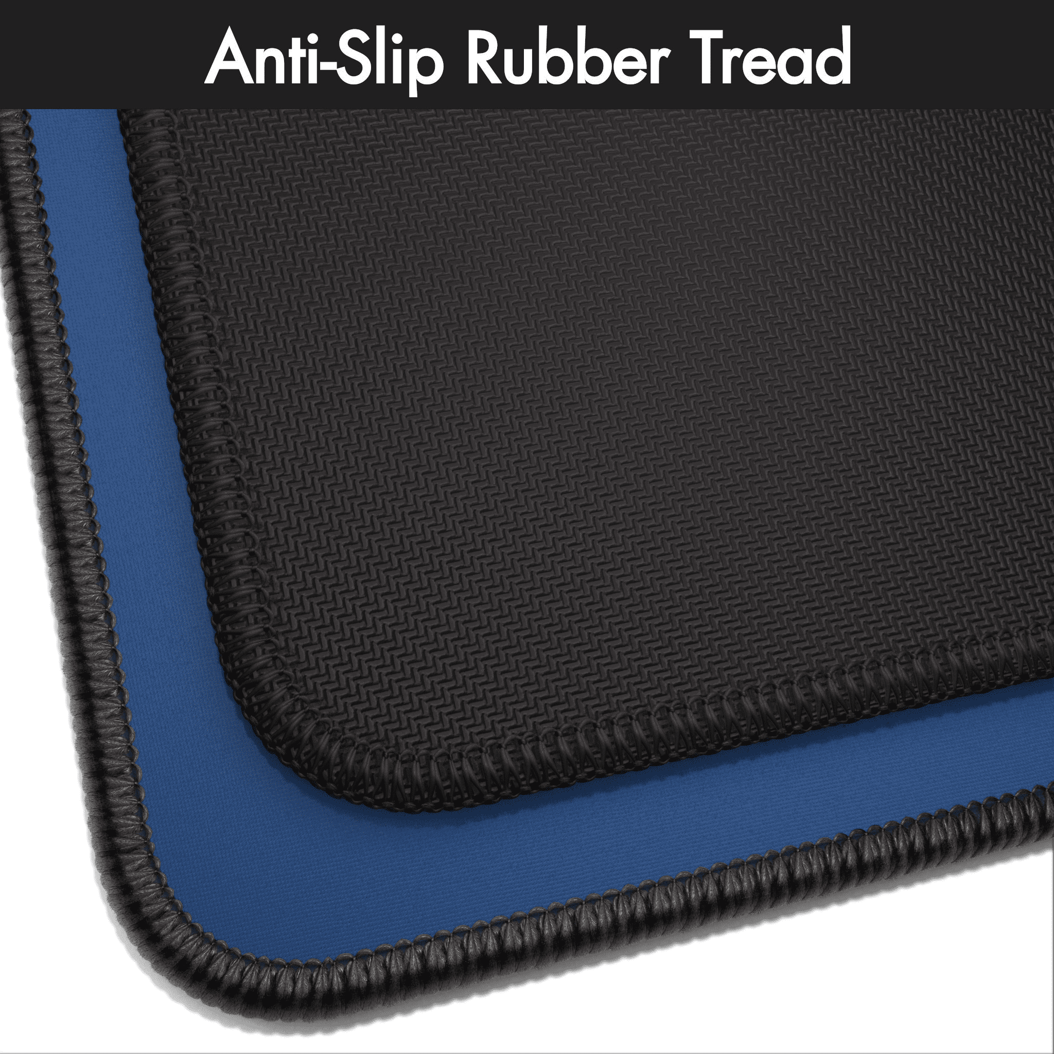 Gaming Mouse Pad with Stitched Edges, Non-Slip Rubber Base