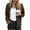 Coffee, variant on Womens Lightweight Bomber Jackets Casual Long Sleeve Full Zipper Shacket Coats Solid Color Fall Trendy Loose Outwear,XXL,Dark Blue