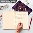 thumbnail image 5 of Abstract Violet Geometric Notebooks 1-subject Journal 60 Sheets A5 College Ruled Paper Detachable Ring 8.3"x5.7", 5 of 8