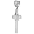 thumbnail image 2 of 1 1/4 inch Sterling Silver Protestant St Benedict Cross Necklace without Christ High Polished 22 inch CBN_60, 2 of 5