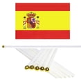 thumbnail image 2 of Bandera para Eventos VentDepot 5Pzas España 14x21cm Tela Poliéster Asta Plástico, 2 of 4