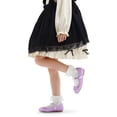 thumbnail image 6 of Kushyshoo Girl's Purple Glitter Flats Soft Mary Jane Dress Party Shoes Non-Slip 1M, 6 of 6