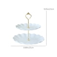 thumbnail image 3 of HOMBOTI Cake Display Stand for Party 2 Tier Dessert Cupcake Stand Cake Plate Display for Baking Gifts Dessert Table Display for Party, Wedding, Birthday, 3 of 6
