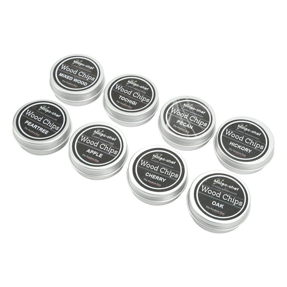 Wood Chips, 8PCS Whiskey Wood Chip Cocktail Smoker Kit Smoker Chips For Smoked Drinks