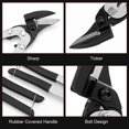 thumbnail image 4 of Multifunctional Tin Snips - High Carbon Steel Cutting Tool with Ergonomic Design and Locking Mechanism for Easy & Safe Use, 4 of 9