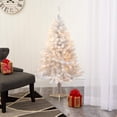 thumbnail image 5 of Nearly Natural T1725 4 ft. Artificial Christmas Tree with 100 Clear LED Lights, White, 5 of 5