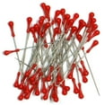 thumbnail image 1 of Épingles à maintien facile UNIQUE CREATIV — Tête sphérique rouge, 38 mm × 0,6 mm, 60 pièces, 1 of 5