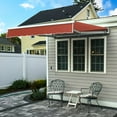 thumbnail image 2 of Awntech 8 Ft Maui Right Motorized Heavy Duty Patio Retractable Awning (96in x 9.25in x 78in), Terracotta, 2 of 7