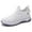 White, variant on XIMIN Womens Stretchy Mesh Wedge Orthopedic Ultra-Light Sneakers with Arch Support Air Cushion Road Shoes Comfort Lace Up Non Slip Breathable Casual Walking Running Shoes Tennis Sneakers