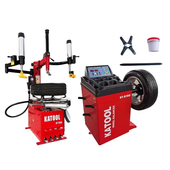 Tire Changer Machine KT-T830  Wheel Balancer KT-B700 Garage Equipment 2.0 Hp Bead Blaster