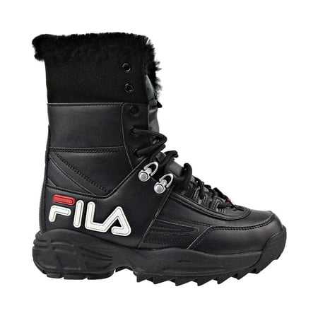 

Fila Disruptor Shearling Top Women s Boots Black-White-Red 5hm00545-014